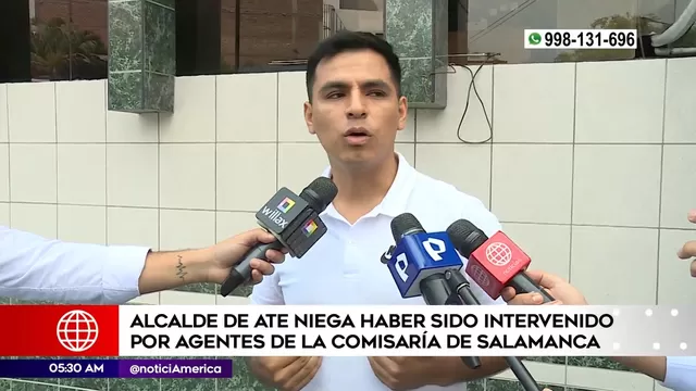 Alcalde de Ate niega haber sido intervenido por agentes de comisaría de Salamanca