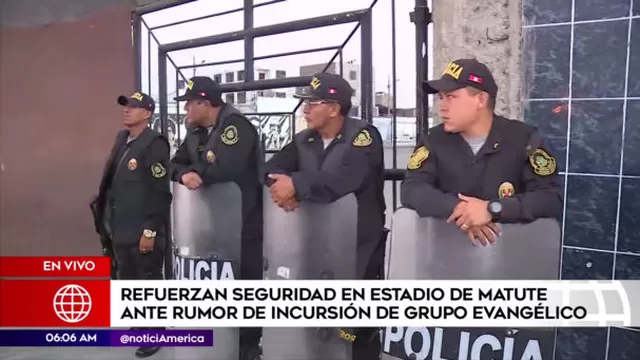Alianza Lima: Policía resguarda estadio Matute en La Victoria