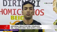 Alias Alvin: El historial delictivo del cómplice de maldito Cris que huyó a Chile