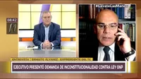 Álvarez: "Ley de devolución de aportes de ONP es inconstitucional por donde se le mire"