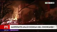 Amazonas: Manifestantes awajún incendiaron UGEL Condorcanqui