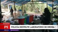 Amazonas: Policía destruyó laboratorio de droga