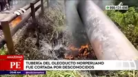 Amazonas: Tubería de oleoducto norperuano fue cortada causando derrame de petróleo