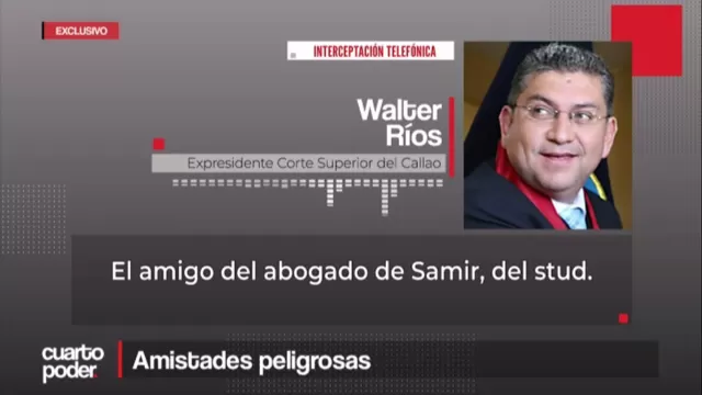 Amistades peligrosas: El audio que relaciona a Walter Ríos con Samir Abudayeh
