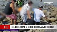 Ancón: Hallaron cuerpo de hombre que se ahogó en el mar