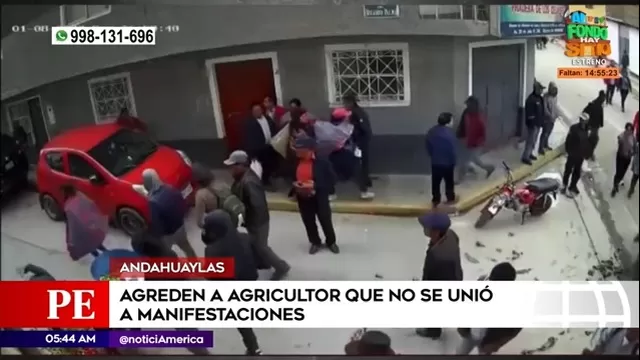 Andahuaylas: Pobladores agredieron y robaron a agricultor que no se unió a manifestaciones