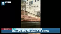 Andahuaylas: Atacan local del Poder Judicial con piedras y explosivo