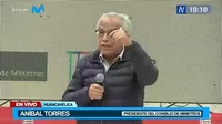 Aníbal Torres: "Si Pedro Castillo cae, caemos todos, todos los pueblos del Perú" 
