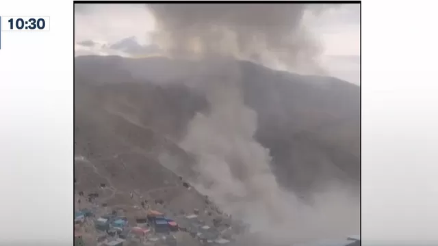Arequipa: 19 heridos tras explosión de balón de gas en campamento minero