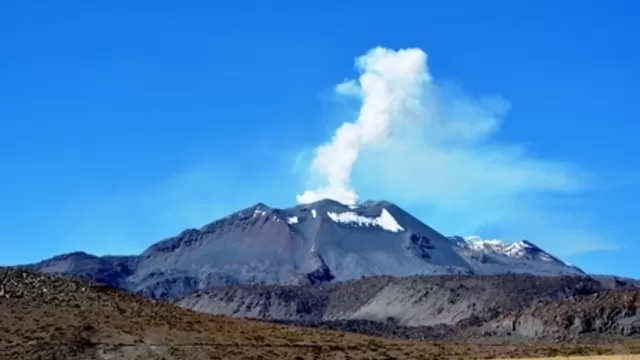 Volcán Sabancaya. Foto: Agencia Andina