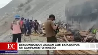 Arequipa: desconocidos atacan con explosivos a campamento minero