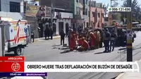 Arequipa: Hombre muere tras deflagración de buzón de desagüe