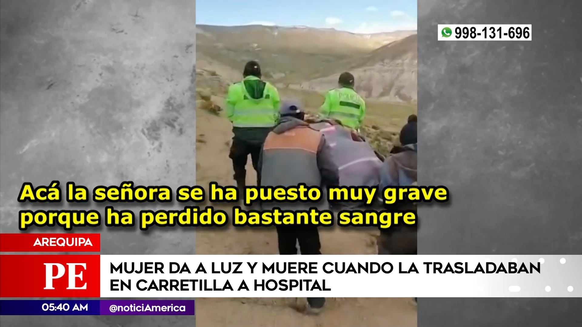 Mujer dio a luz y falleció en Arequipa. Foto: América Noticias