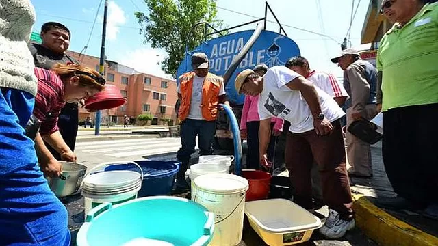 Corte de agua en Arequipa. Foto referencial: Difusión