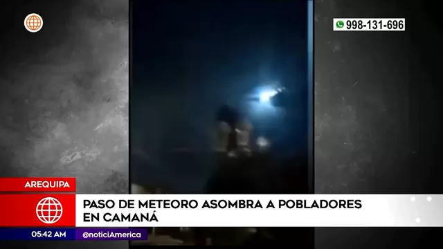 Arequipa: Paso de meteoro asombró a pobladores de Camaná