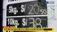 Arequipa: Precio del balón de gas bajó a S/ 38