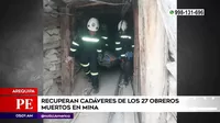 Arequipa: Recuperaron cadáveres de los 27 obreros muertos tras incendio en mina