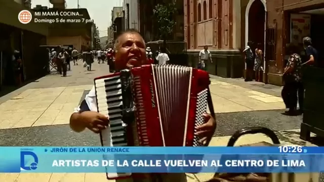 Artistas de la calle vuelven al Centro de Lima