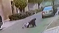 Ate: ladrón lanza al suelo y arrastra a mujer para robarle su celular 