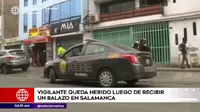 Ate: Vigilante extranjero fue baleado mientras trabajaba en Salamanca