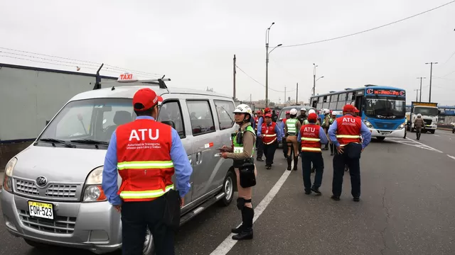 La ATU intervino a más de 150 vehículos en operativo contra la informalidad