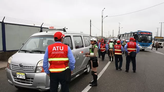 La Autoridad de Transporte Urbano realizó operativo contra el servicio informal. Foto: Andina