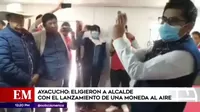 Ayacucho: Eligieron a alcalde con el lanzamiento de una moneda al aire