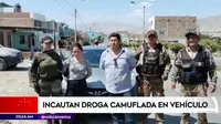 Ayacucho: Policía incautó 22 kilos de droga camuflada en auto