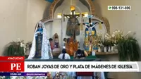 Ayacucho: roban joyas de oro y plata de imágenes de iglesia