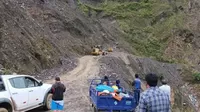 Ayacucho: se registró deslizamiento en tramo de la carretera del Vraem