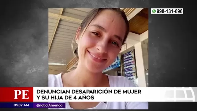 Ayúdalos a volver: Denuncian desaparición de mujer y su hija de 4 años en Lima