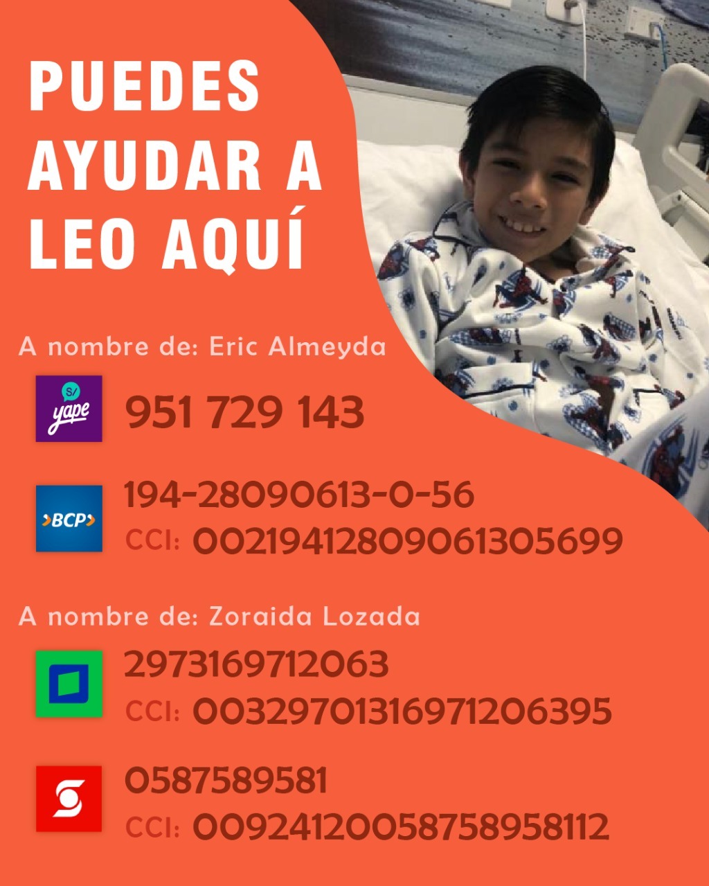 Ayudemos a salvar al pequeño Leo que sufre una malformación vascular en el cerebro