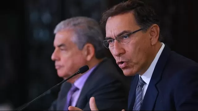 Martín Vizcarra y César Villanueva. Foto: Presidencia