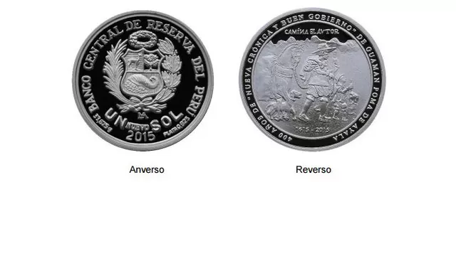   La moneda posee en el reverso la ilustración denominada "Camino el autor" / Foto: BCR
