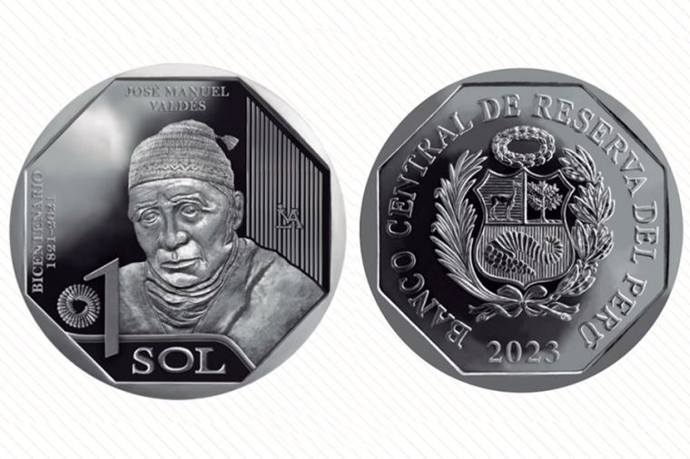 BCR pone en circulación moneda de S/ 1 alusiva a José Manuel Valdés