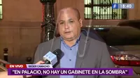 Beder Camacho dice que “no hay un gabinete en la sombra” en Palacio