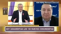 Benavente sobre el Congreso: "La cosa se inclinará a un dominio de Perú Libre"