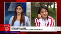 Bono Oxígeno: Keiko Fujimori ratifica que en un eventual gobierno suyo entregará bono de S/10 mil