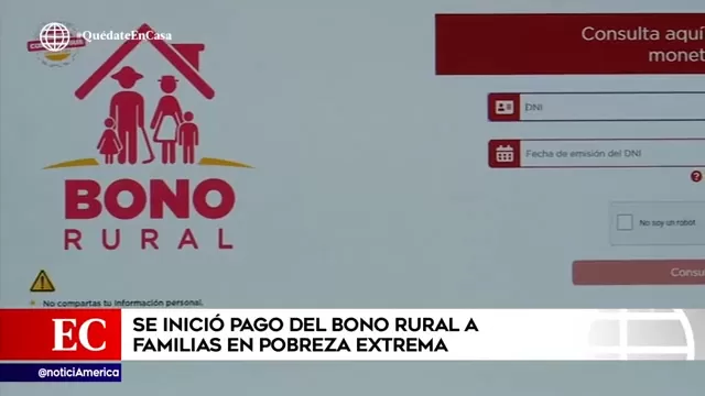 Bono Rural: Conoce aquí las formas de pago del subsidio de S/760