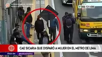 Cae sicaria que disparó a mujer en el Metro de Lima