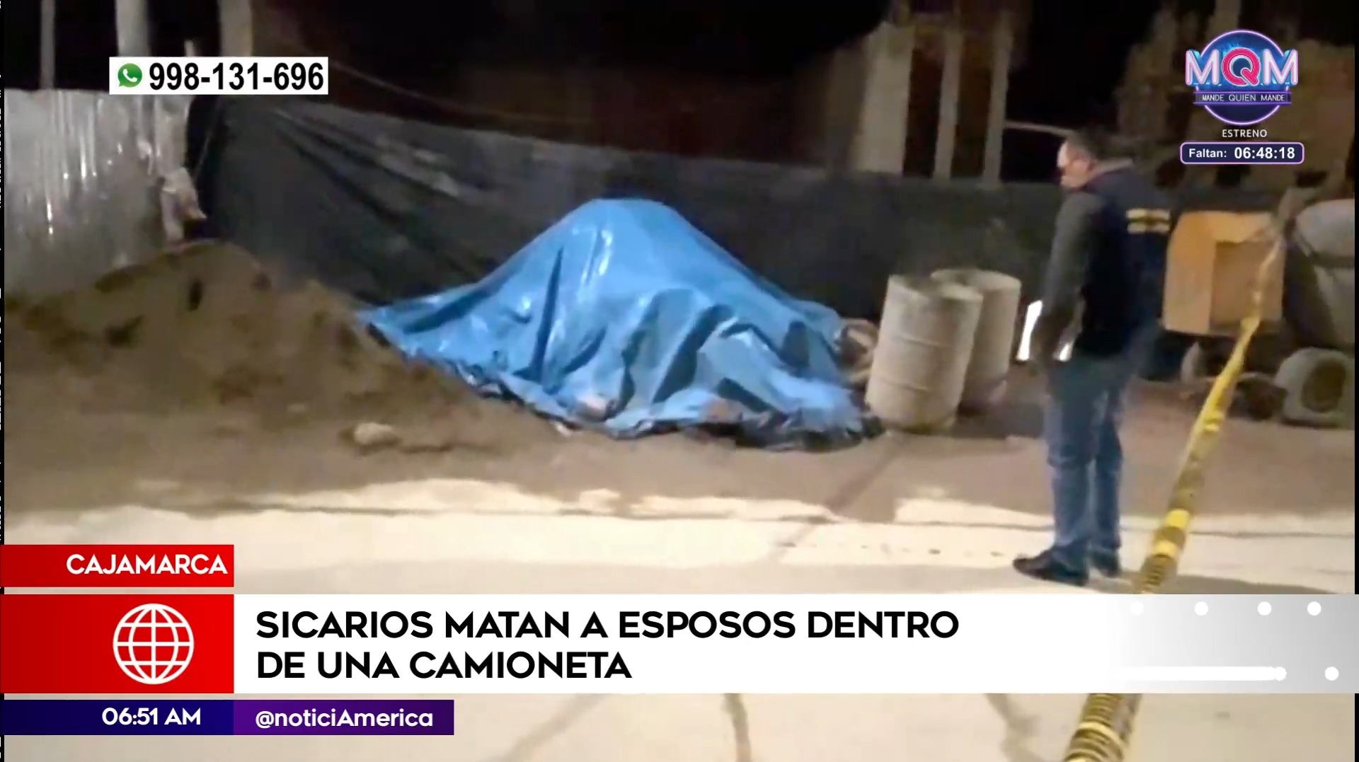 Doble crimen en Cajamarca. Foto: América Noticias