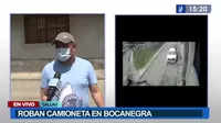 Callao: Delincuentes roban camioneta en Bocanegra