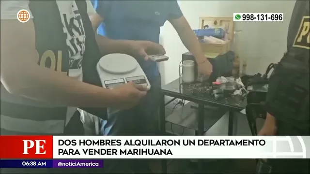 Callao: Detienen a hombres que alquilaron departamento para vender marihuana