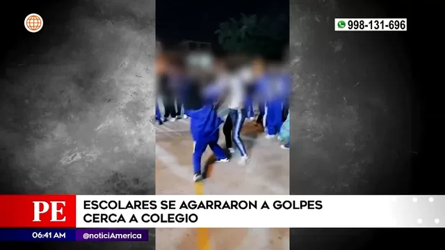 Callao: Escolares se enfrentaron a golpes cerca de colegio