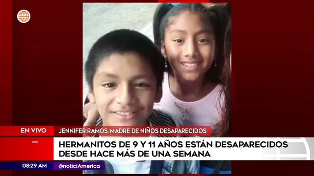Callao: Hermanitos de 9 y 11 años desaparecieron hace más de una semana