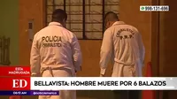 Callao: Hombre murió tras recibir seis disparos en Bellavista