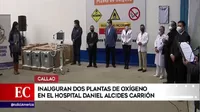 COVID-19: Inauguraron dos nuevas plantas de oxígeno en el Hospital Daniel Alcides Carrión en el Callao