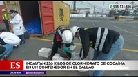 Callao: Incautan 236 kilos de clorhidrato de cocaína que estaba dentro de un contenedor
