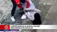Callao: Ladrón empuja al suelo a mujer para robarle su celular