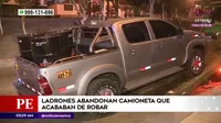 Callao: Ladrones abandonaron camioneta que robaron porque dejó de funcionar